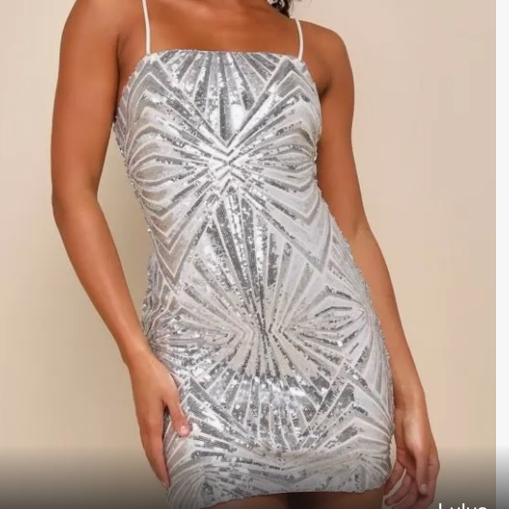 Lulus Sequin Bodycon Mini Dress size XS